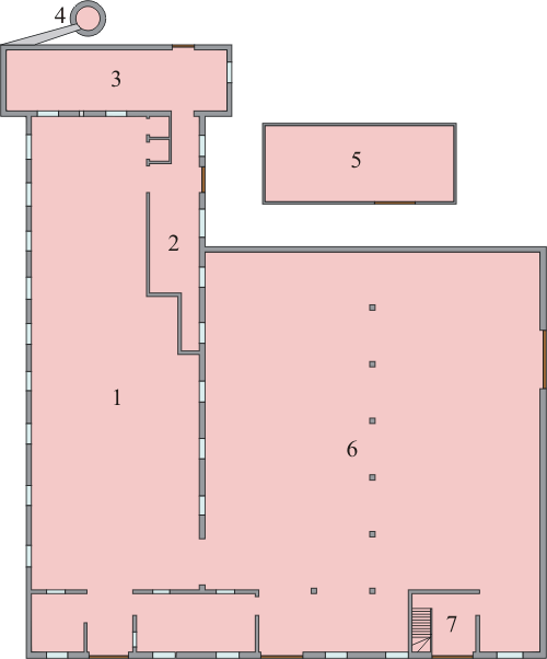 Voormalige stoomweverij, wapen- en kledingmagazijn